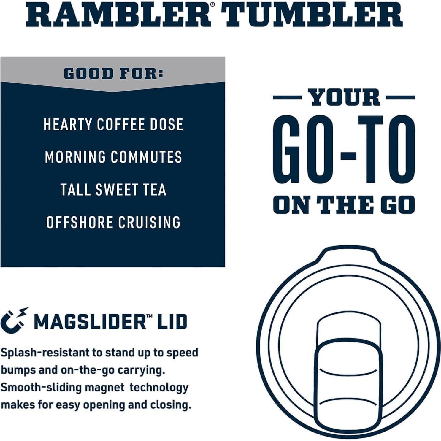 Taza Aislada YETI Rambler 30 oz Acero Inoxidable Azul Marino