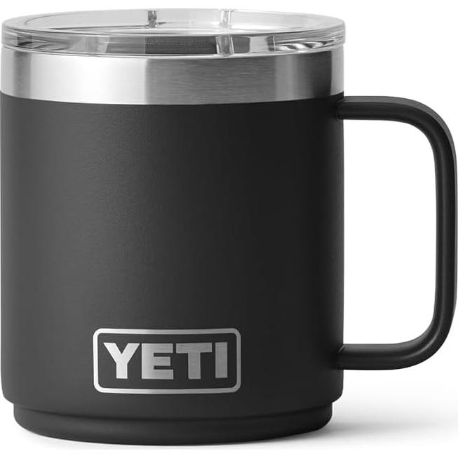 Taza Apilable YETI Rambler 10 oz Acero Inoxidable Negra