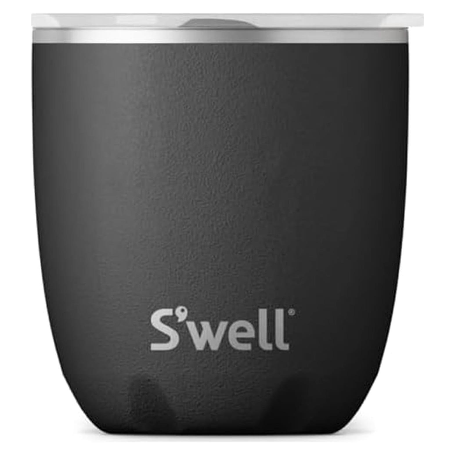 Vaso de Acero Inoxidable S'well 10oz (0.3L) Ónix Aislado