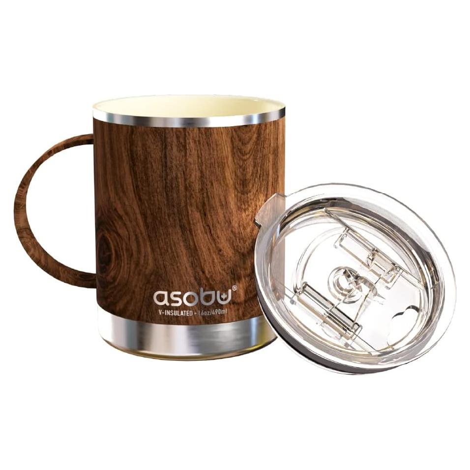 Taza de Acero Inoxidable Asobu Ultimate 0.34L con Recubrimiento Cerámico