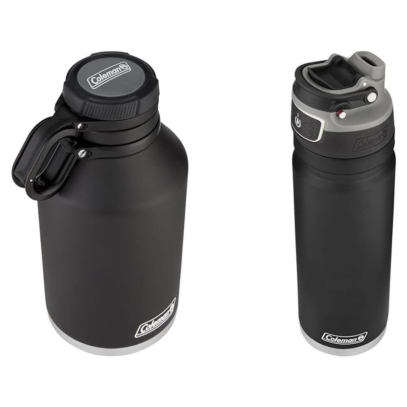 Growler de Acero Inoxidable 64oz y Botella 24oz Coleman