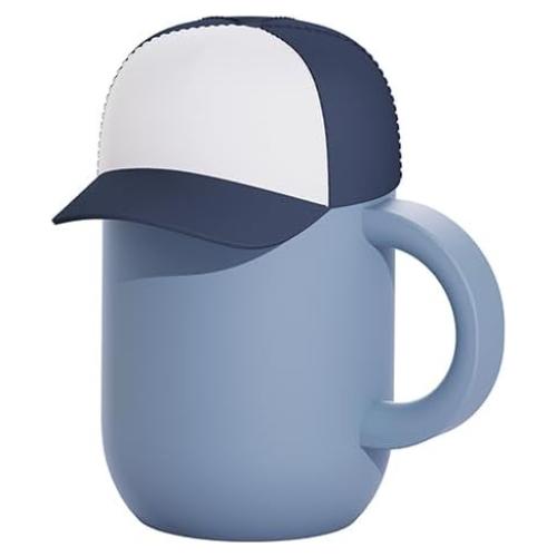 Taza Aislada de Acero Inoxidable asobu Happy Hat 0.35L Azul