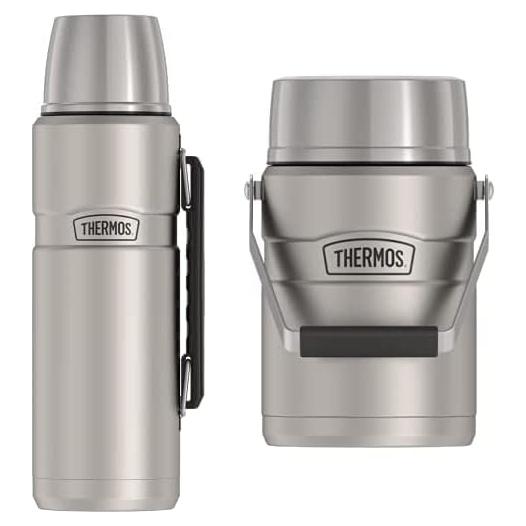 Conjunto Tarro de Comida 1.4L + Botella 2L THERMOS Acero Inoxidable