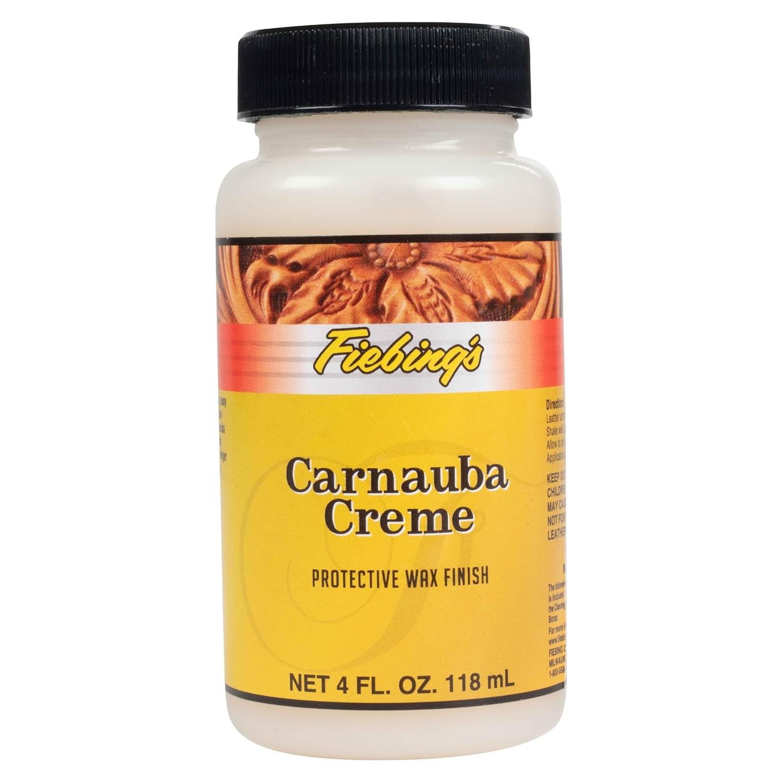 Cera de Carnauba Fiebing 113.4 g - Crema Protectora para Cuero