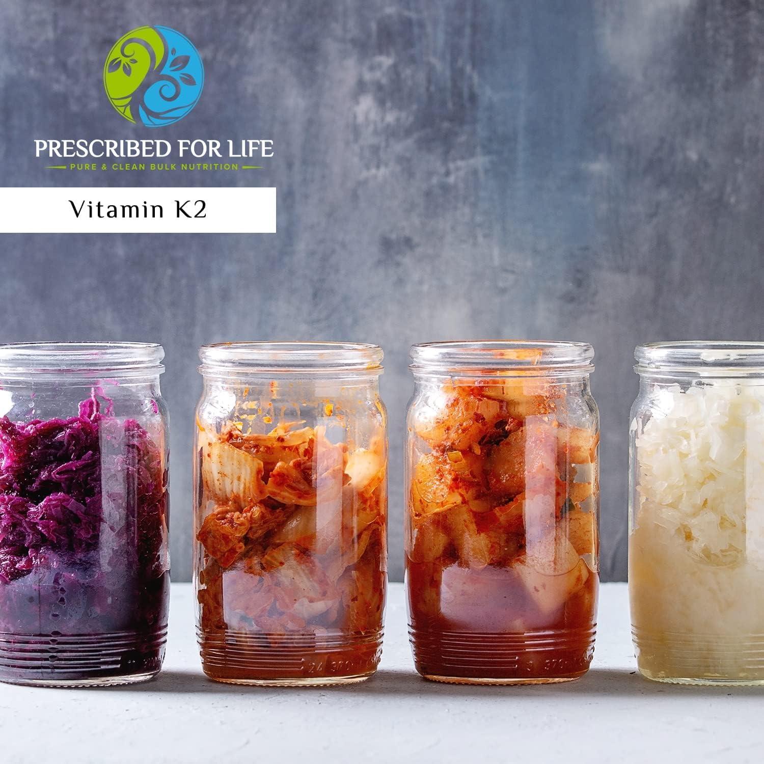 Polvo de Vitamina K2 MK7 Prescrito para la Vida 2 kg