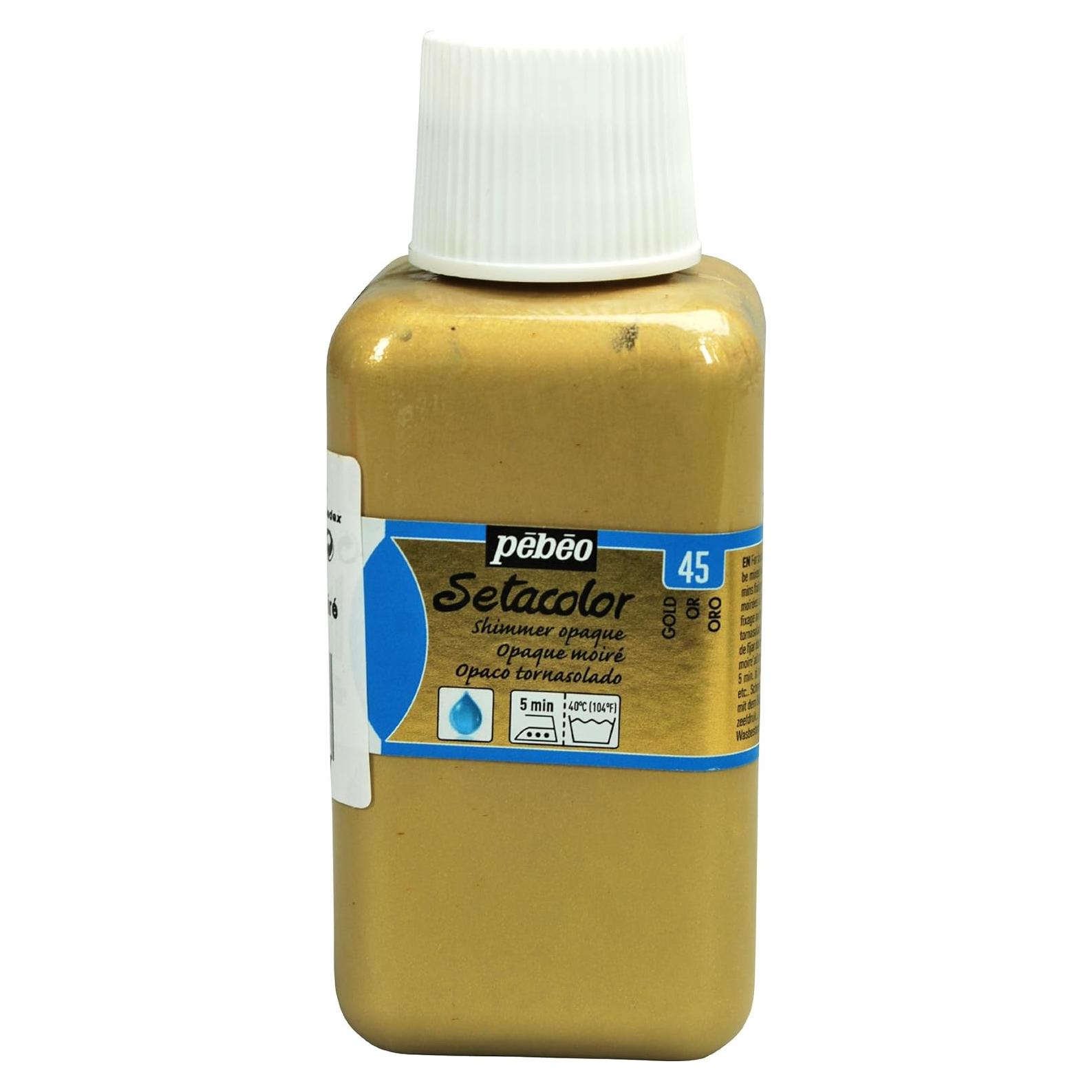 Pintura para Tela Opaca Pebeo Setacolor 250 ml Oro Brillante