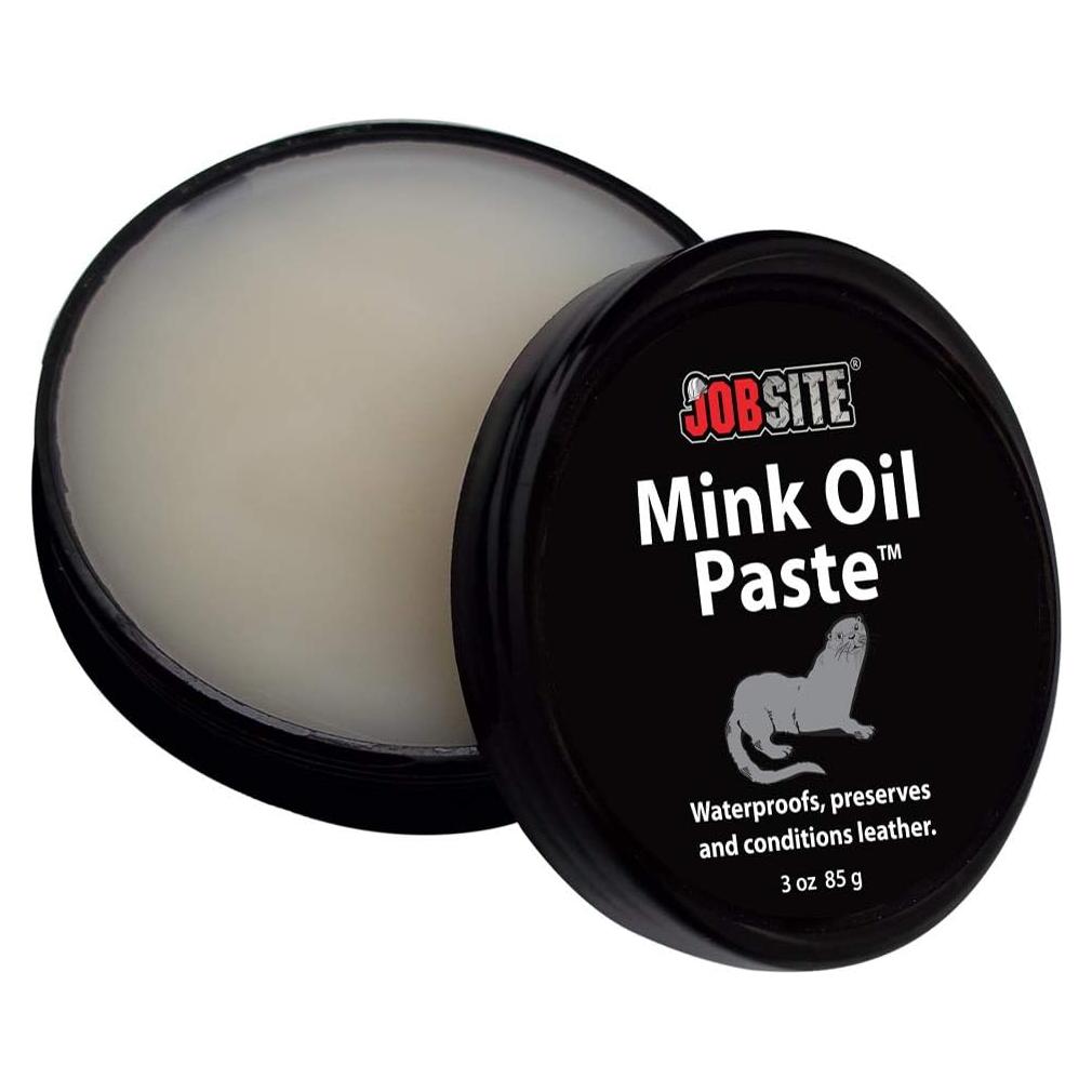 Pasta Impermeable de Aceite de Visón JobSite 85 g para Cuero