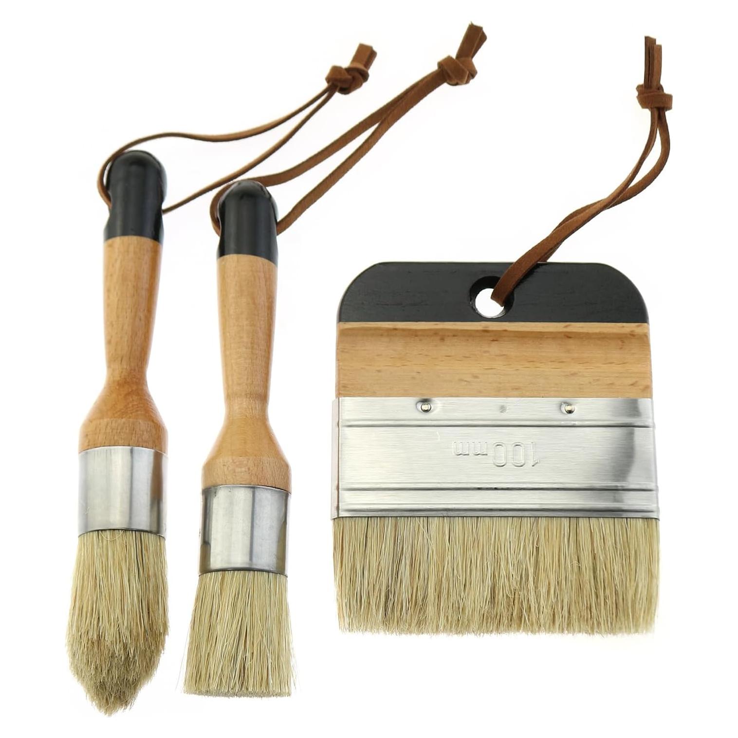 Juego de Pinceles para Pintura de Cera LUORNG 3 Piezas