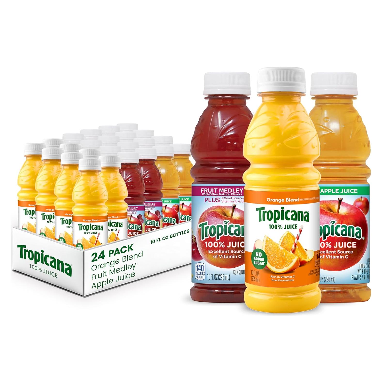 Tropicana Jugo 100% Variedad Clásica 24 Botellas 300ml