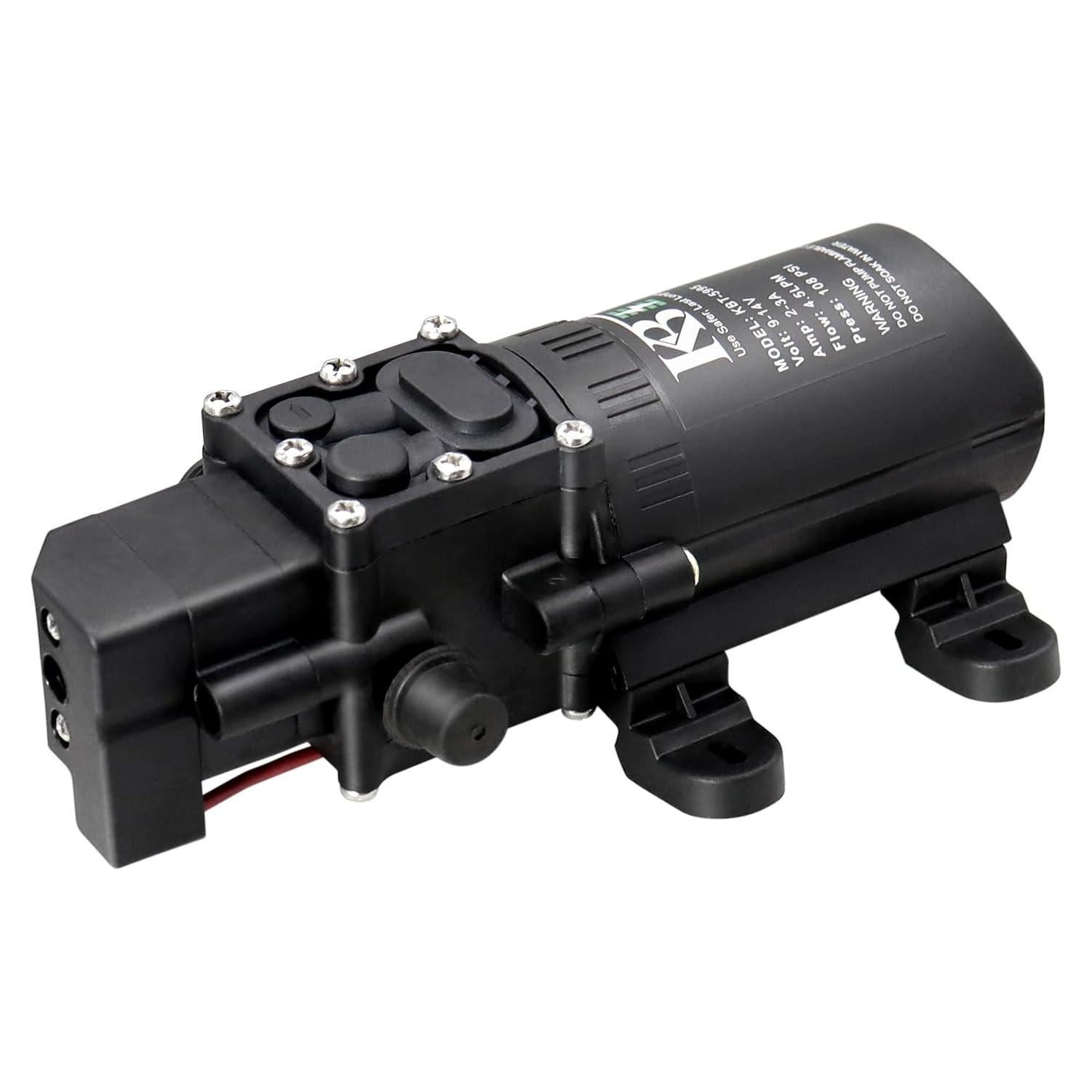 Bomba de Diafragma KBT 12V DC Autocebante 4.5L/Min 108PSI