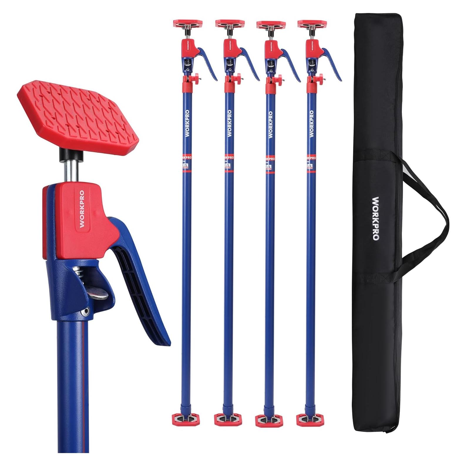 Polo de Soporte Telescópico WORKPRO 137-290 cm 4 Piezas