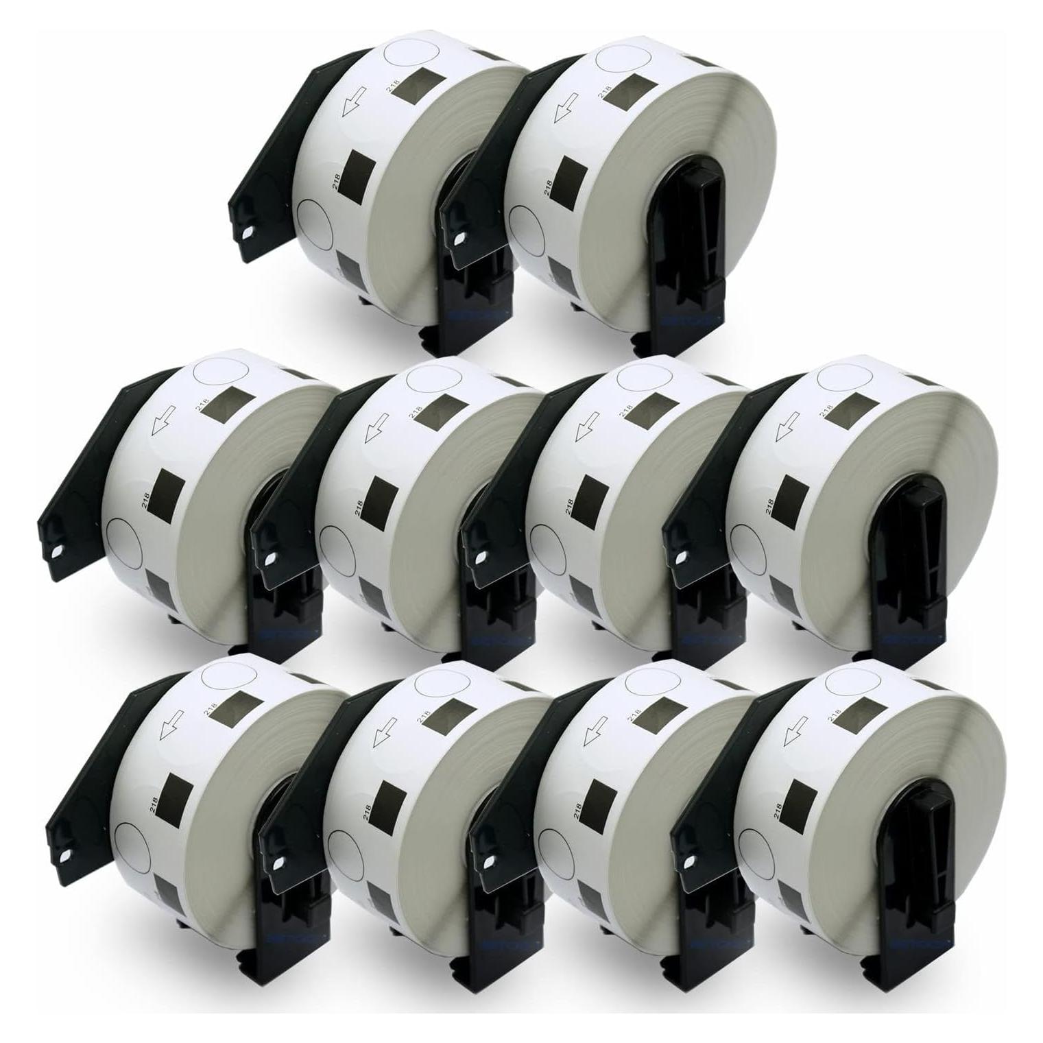 Etiquetas Redondas 24mm BETCKEY para Brother DK-1218 - 10 Rollos
