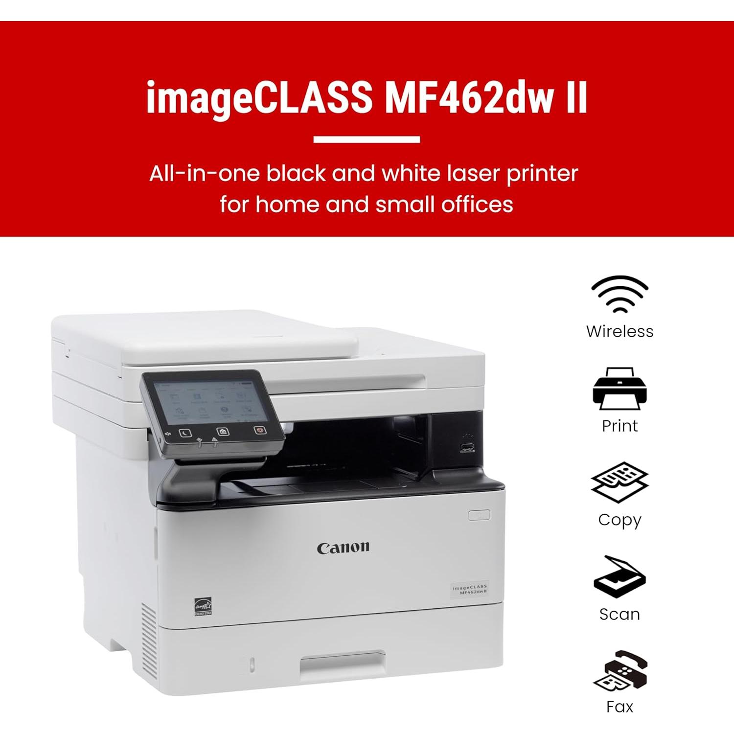 Impresora láser Canon imageCLASS MF462dw II 4 en 1 WiFi 37 PPM