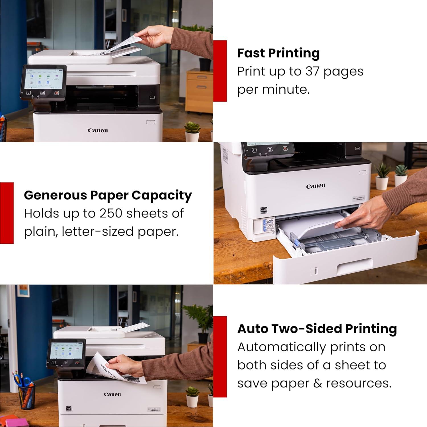 Impresora láser Canon imageCLASS MF462dw II 4 en 1 WiFi 37 PPM