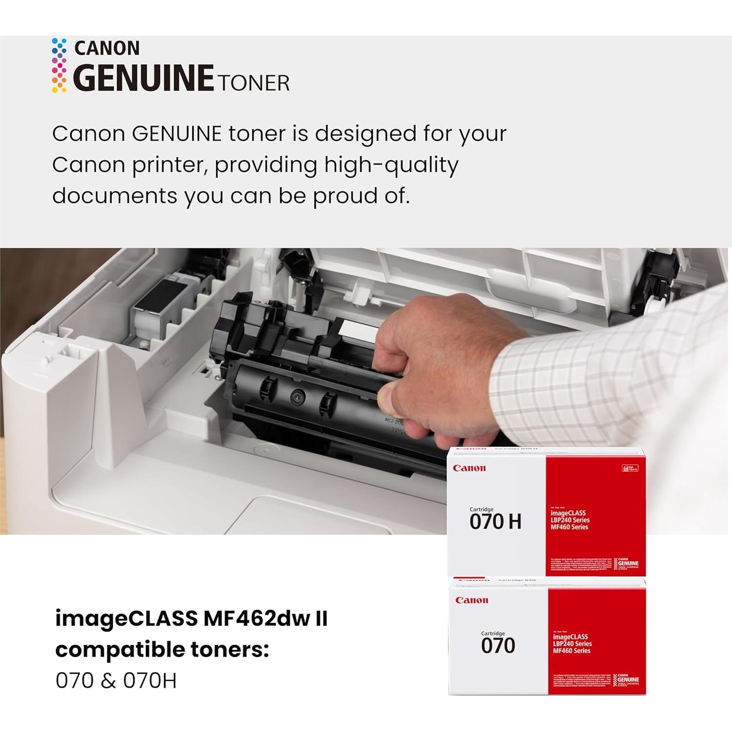 Impresora láser Canon imageCLASS MF462dw II 4 en 1 WiFi 37 PPM