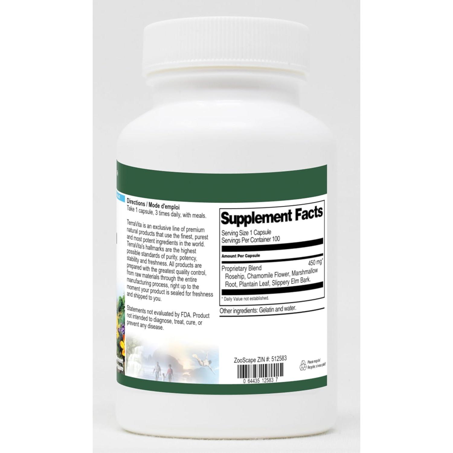 Suplemento de Plátano TerraVita - 450 mg - 100 Cápsulas x 3