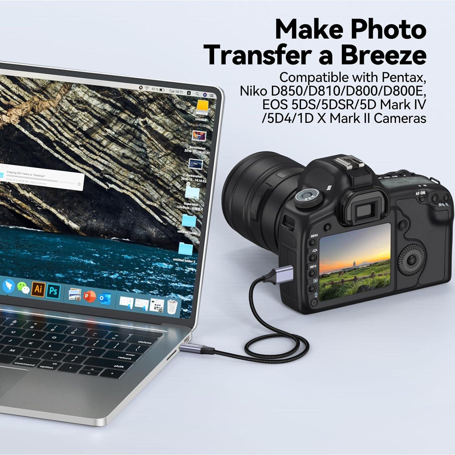 Cable USB C a Micro B 3m CLAVOOP 10Gbps Transferencia Rápida