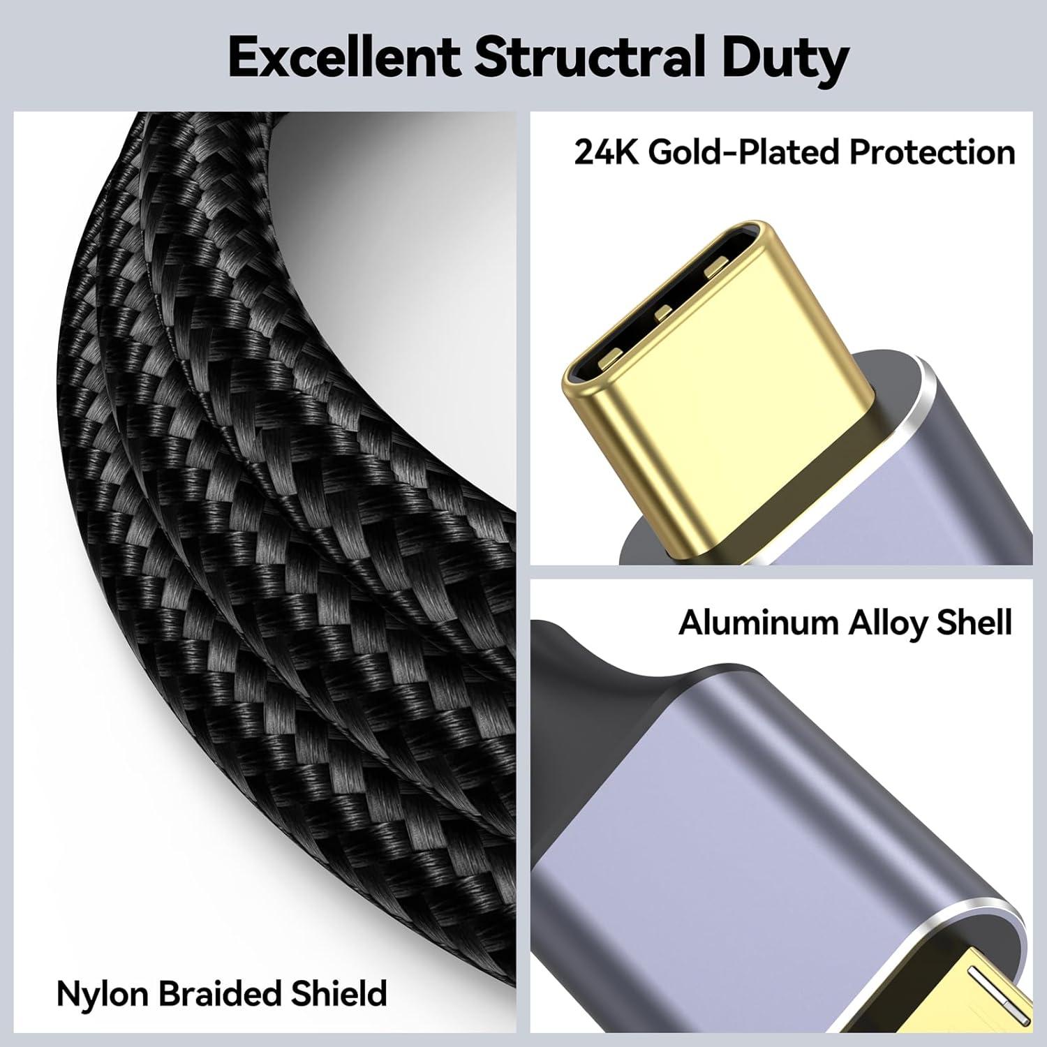 Cable USB C a Micro B 3m CLAVOOP 10Gbps Transferencia Rápida