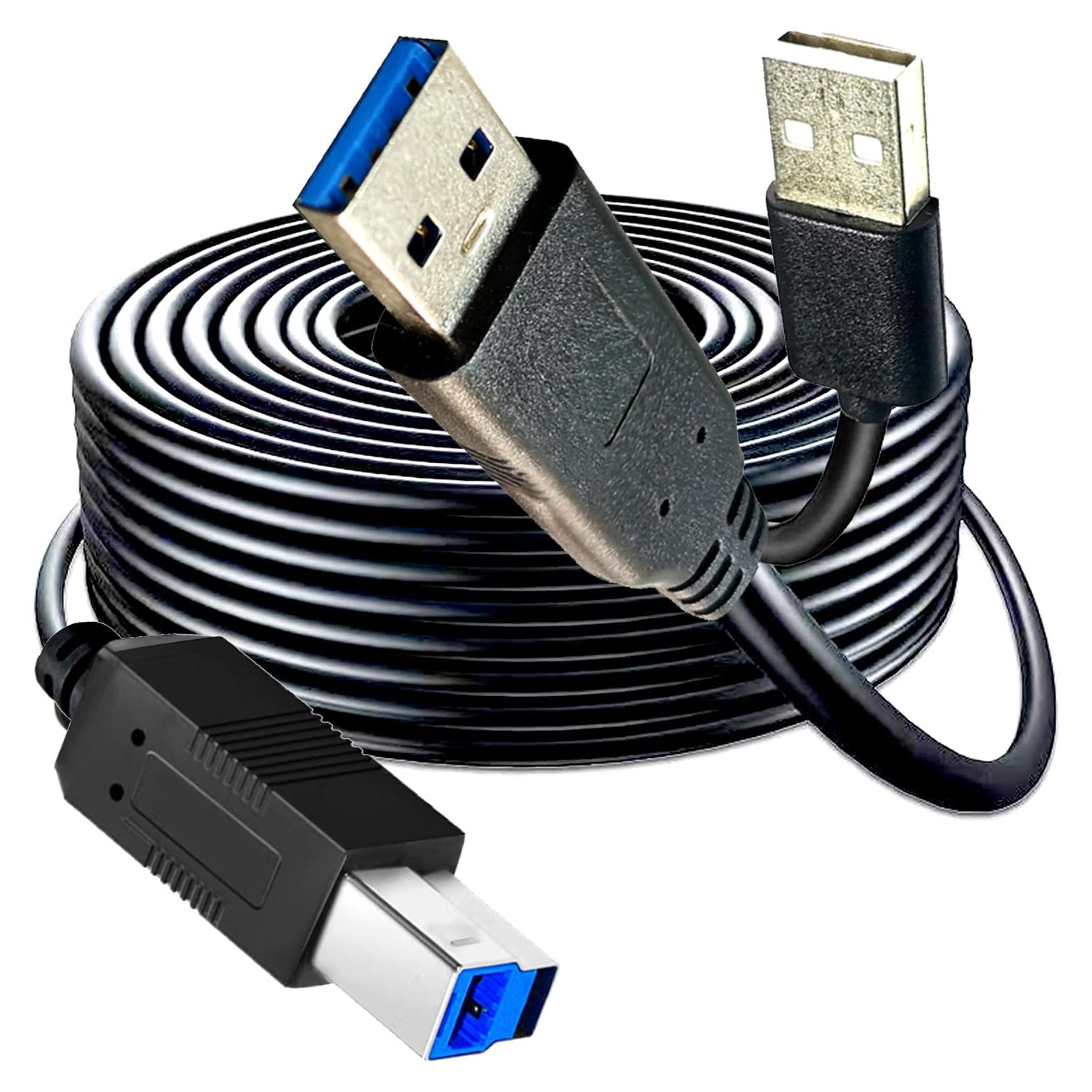 Cable USB 3.0 Lianjie 75FT A macho a B macho alta velocidad