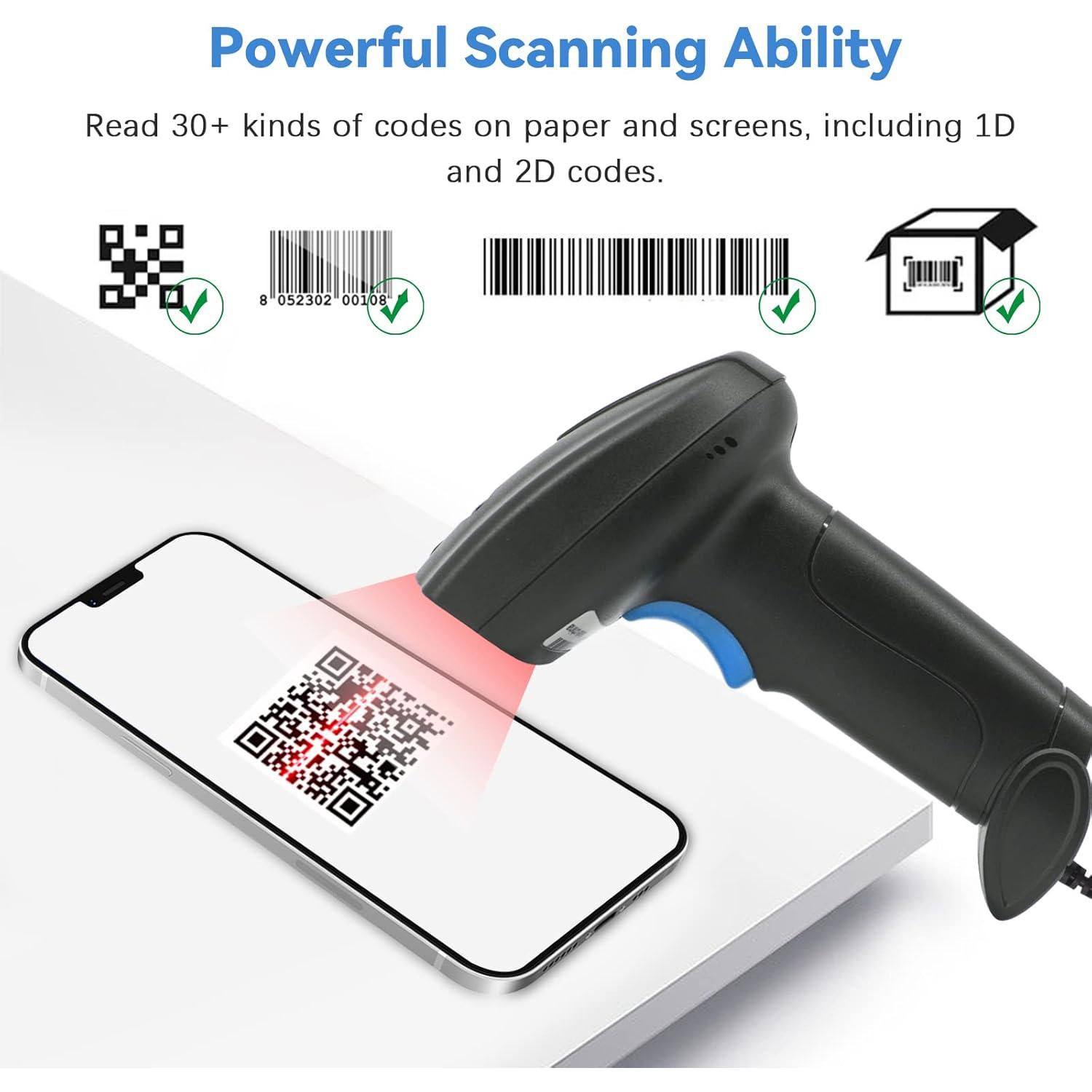 Escáner de Código QR Inalámbrico KILOGOGRAPH con Soporte