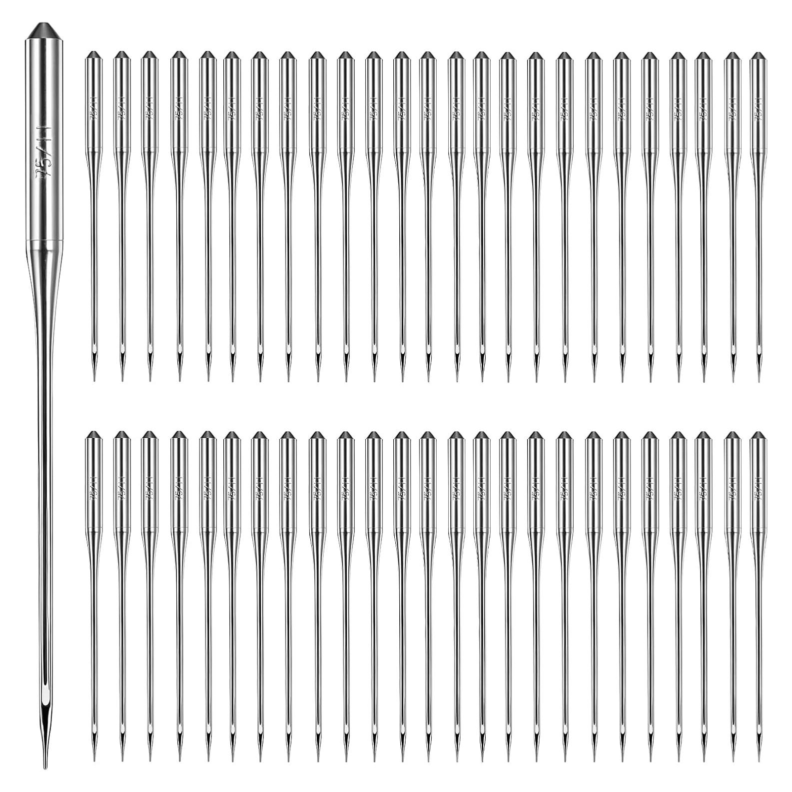 50 Agujas Universales de Coser DIVINA VITAE 75/11 Alta Resistencia