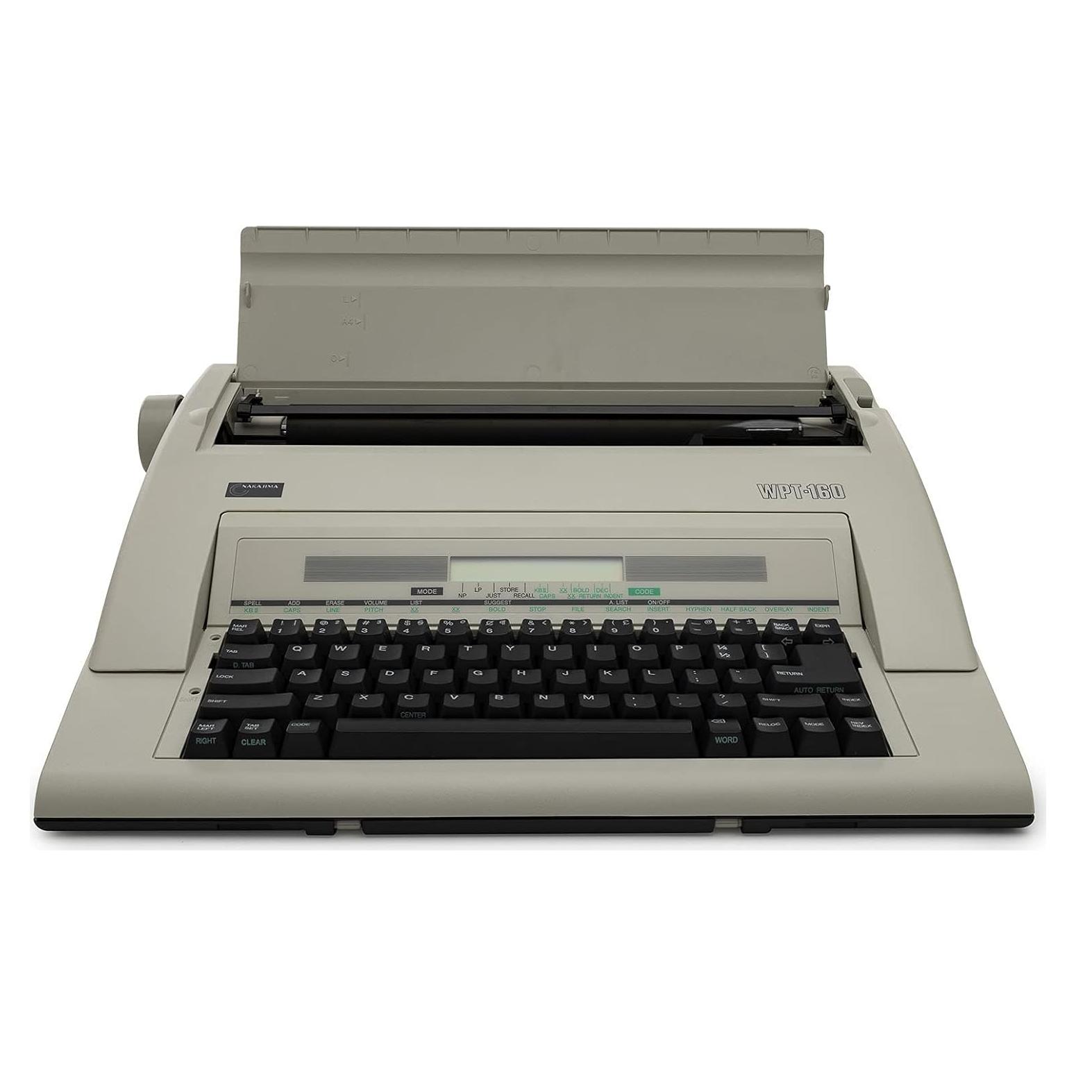 Máquina de escribir electrónica Nakajima WPT-160 con pantalla LCD