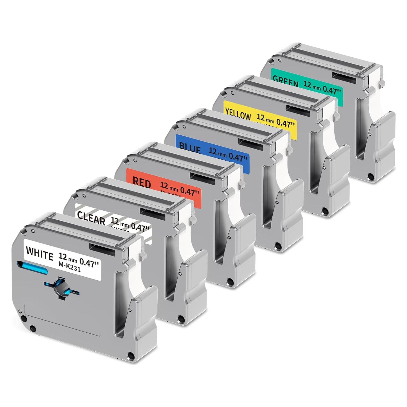 Cinta de Etiqueta 12mm Labelife Compatible Brother M Tape