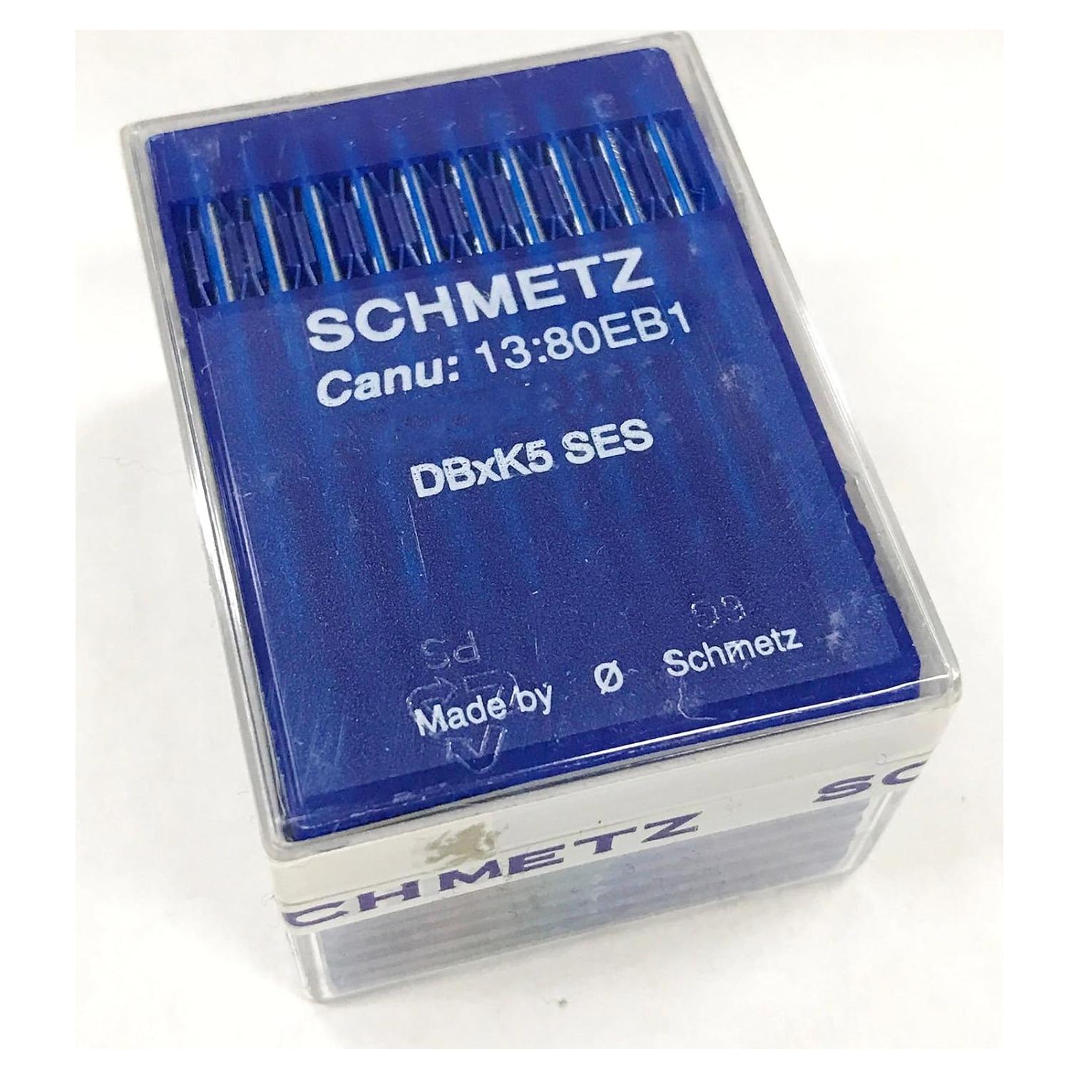 100 Agujas Schmetz DBXK5 SES Punta Redonda Ligera 65/9