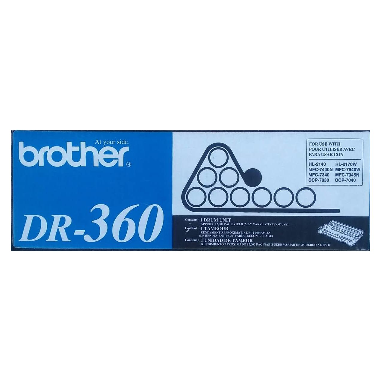 Unidad de tambor Brother DR360 Negra 12000 páginas