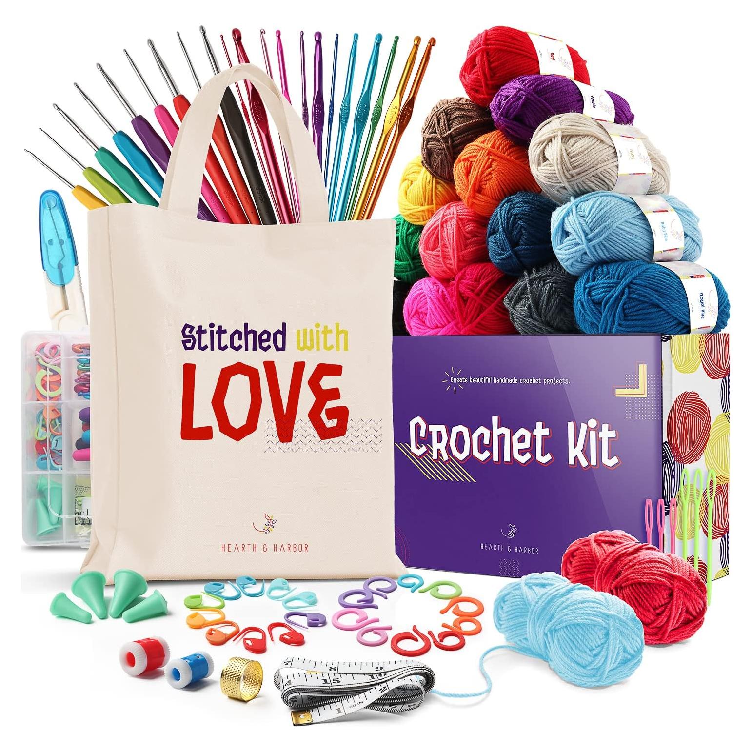 Kit de Crochet Hearth & Harbor 73 Piezas para Principiantes