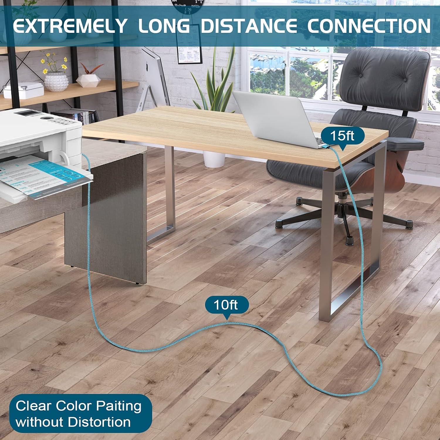 Cable de impresora USB 2.0 GGMTY 4.57m Tipo A a B Macho