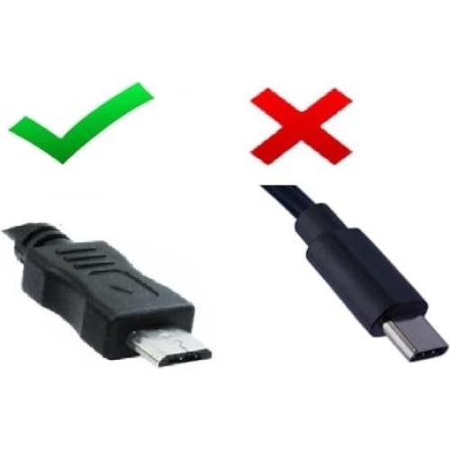 Cable de carga Micro USB eeTao para Brother P-Touch PT-D610BT