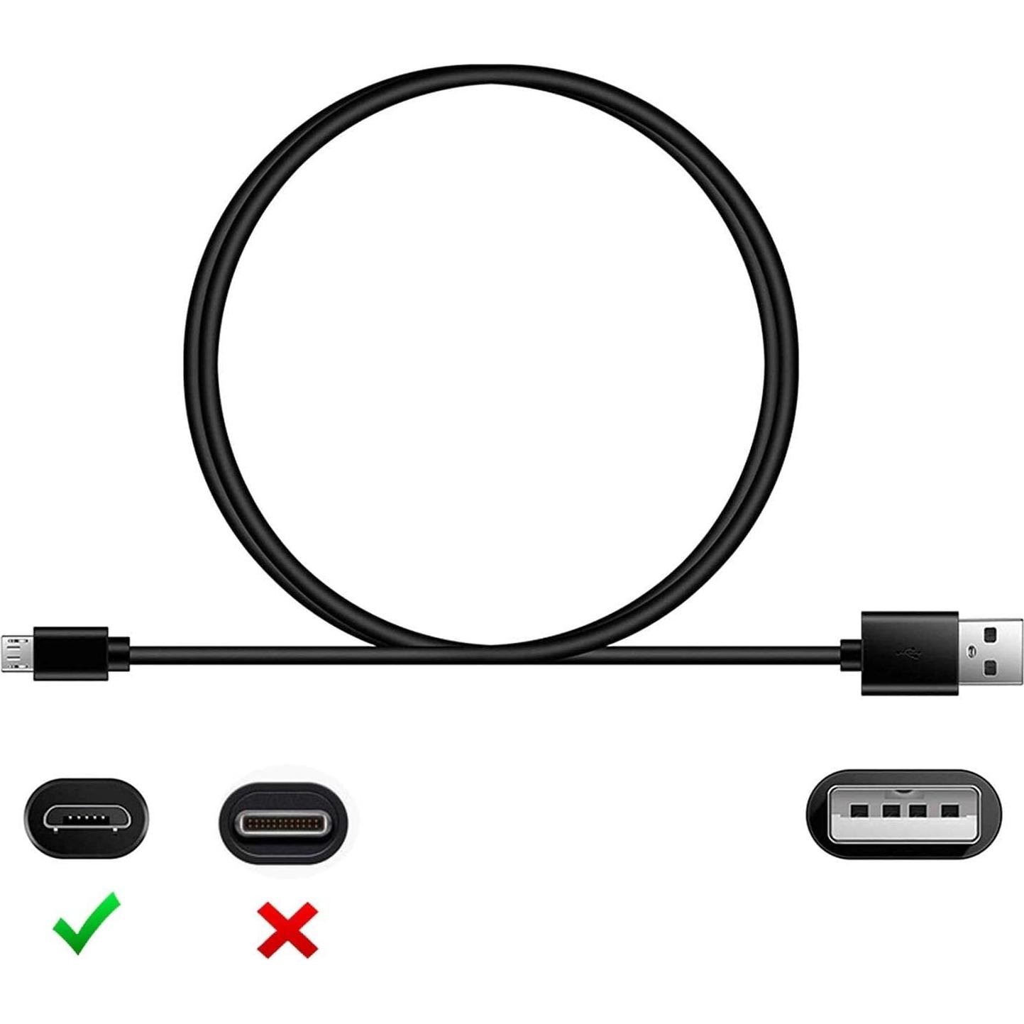 Cable de carga Micro USB eeTao para Brother P-Touch PT-D610BT