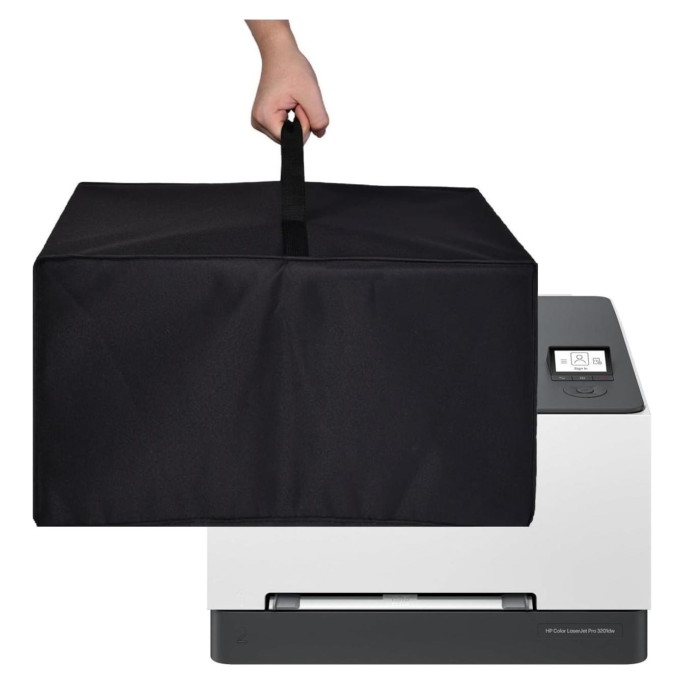 Cubierta para impresora HP Color Laserjet Pro y Brother - Negro