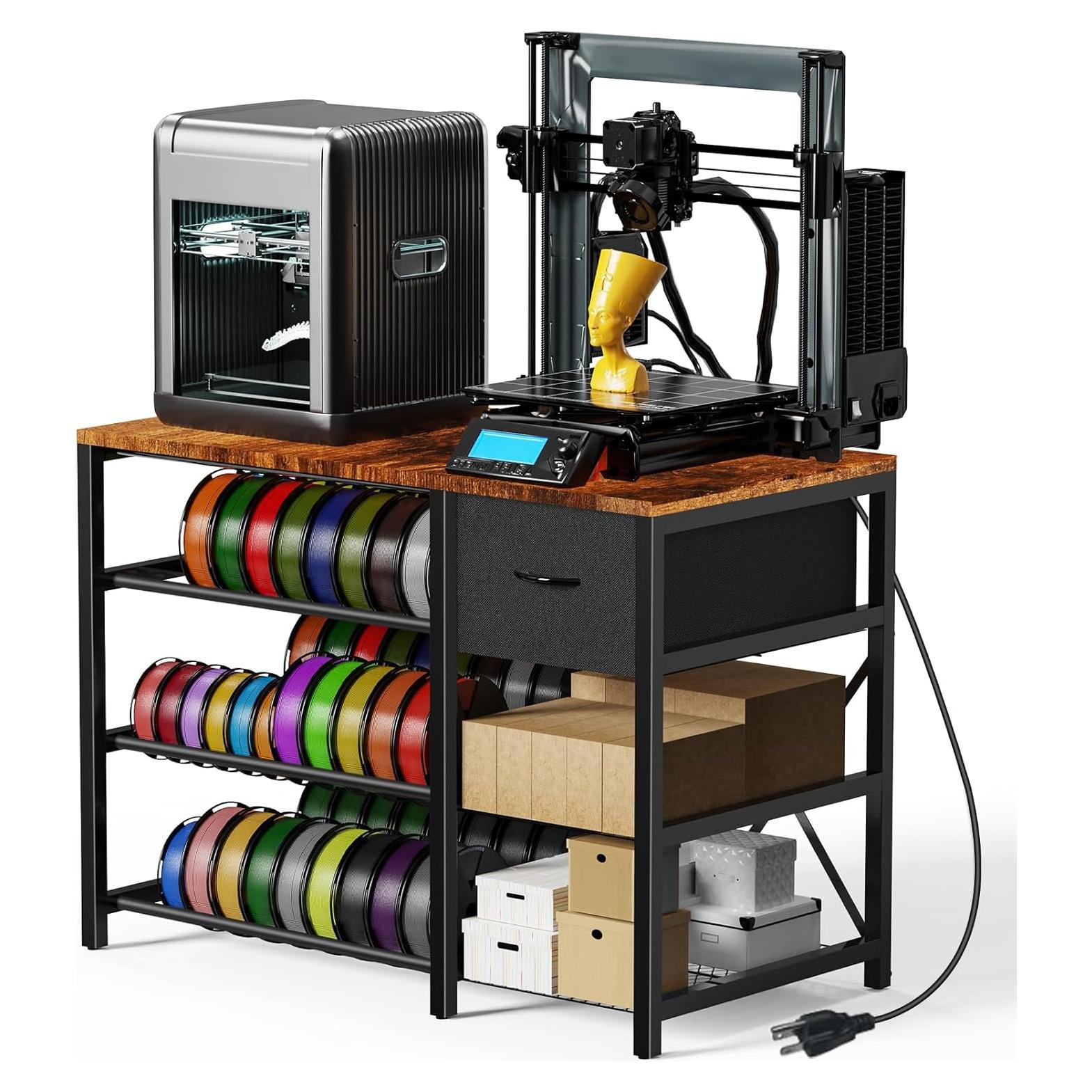 Soporte para Impresora 3D GUULIBERA con Estante y Cajón 19kg