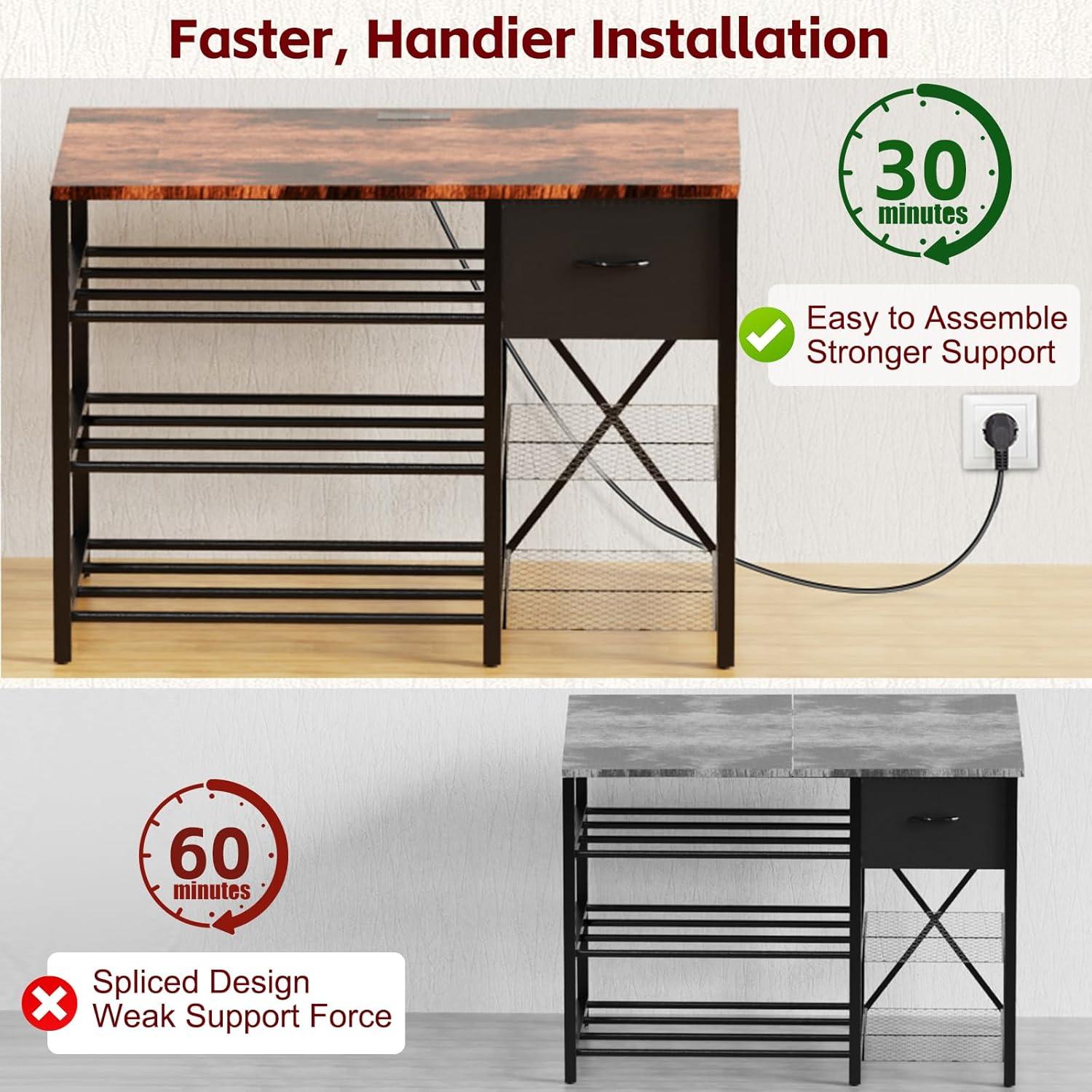 Soporte para Impresora 3D GUULIBERA con Estante y Cajón 19kg