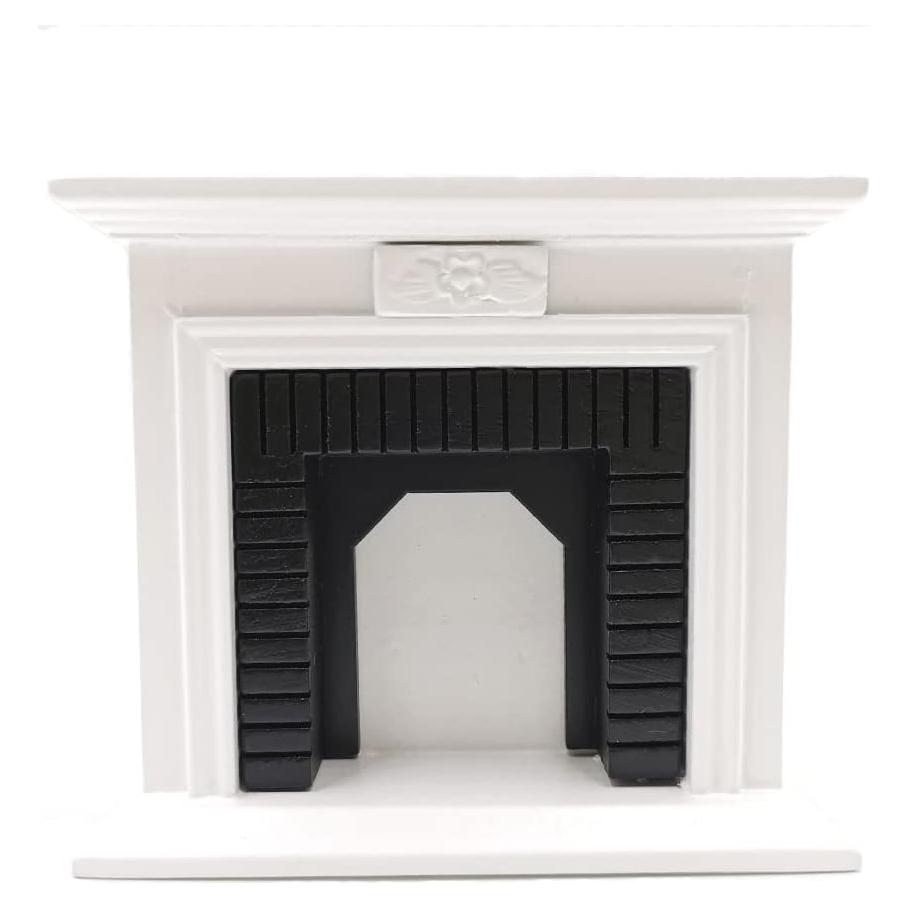 Chimenea de Madera Vintage para Casa de Muñecas 1:12 SXFSE