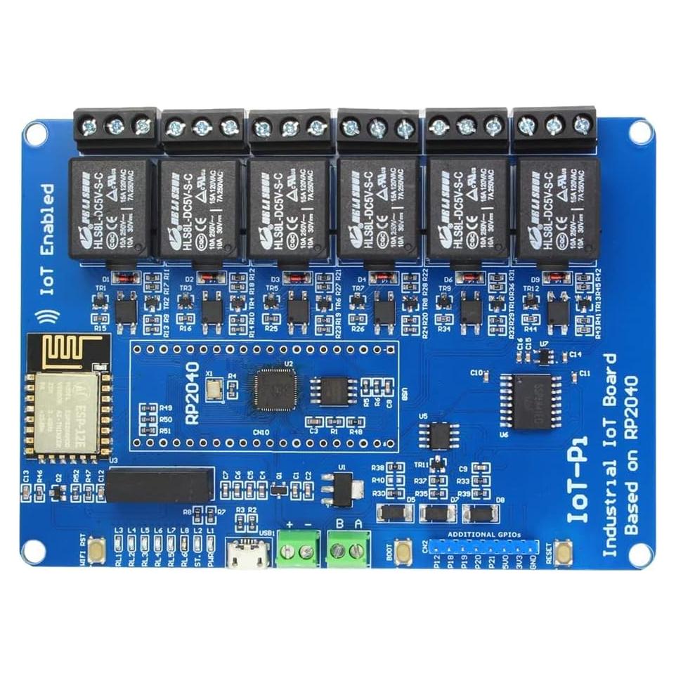 Tablero IoTPi 6 Canales SB Components RP2040 Wi-Fi ESP8266