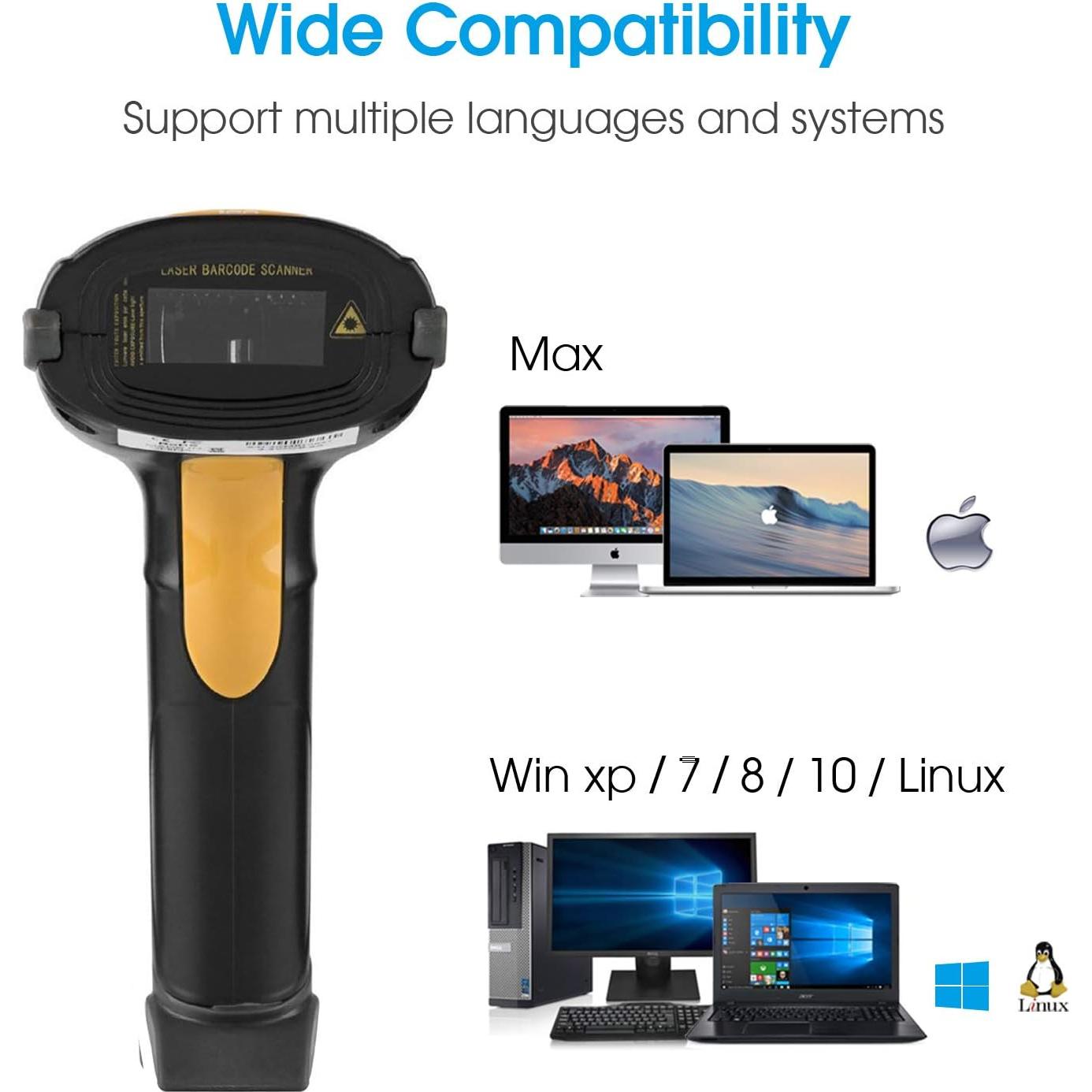 Escáner de Código de Barras Esup ES 3300 USB con Soporte Ajustable