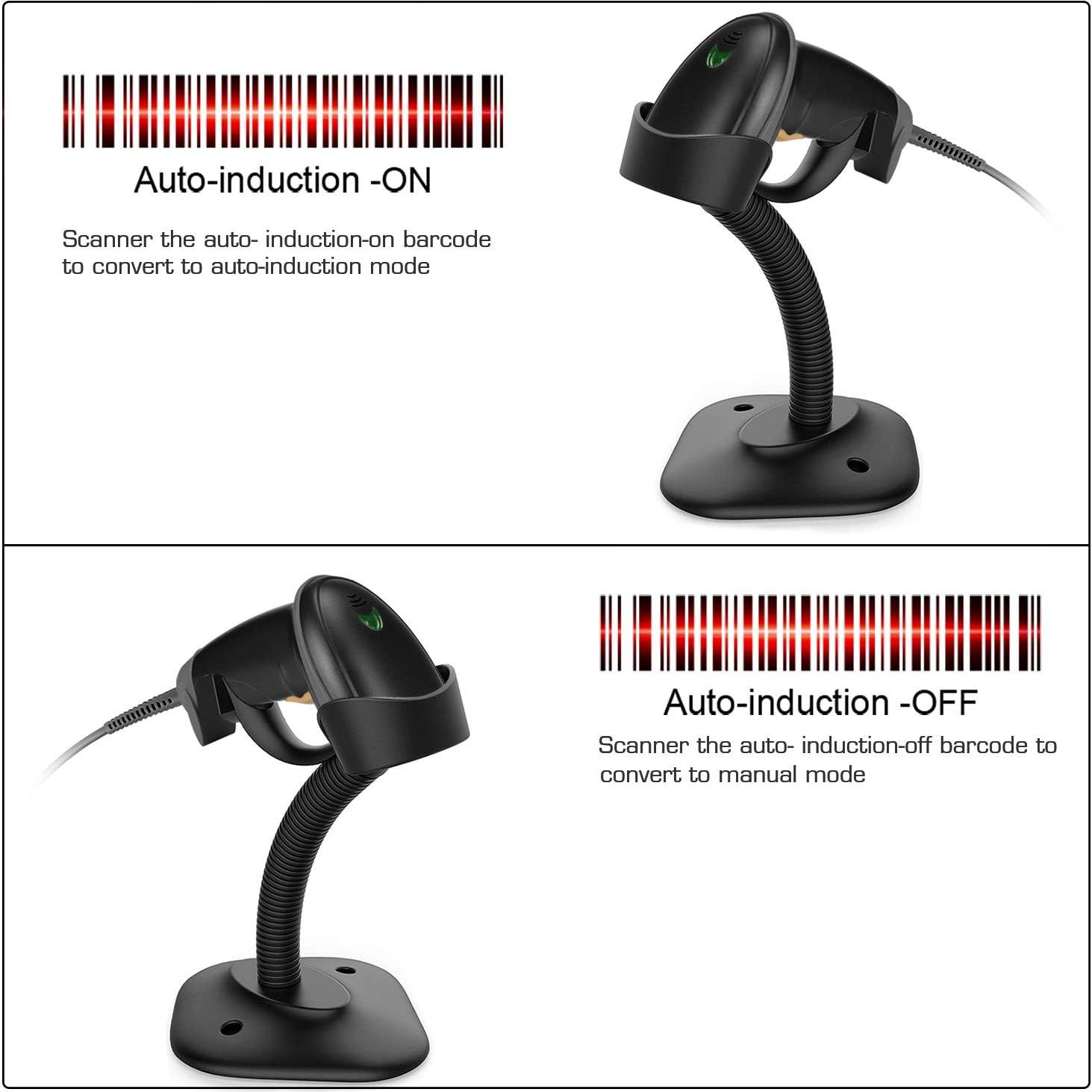 Escáner de Código de Barras Esup ES 3300 USB con Soporte Ajustable