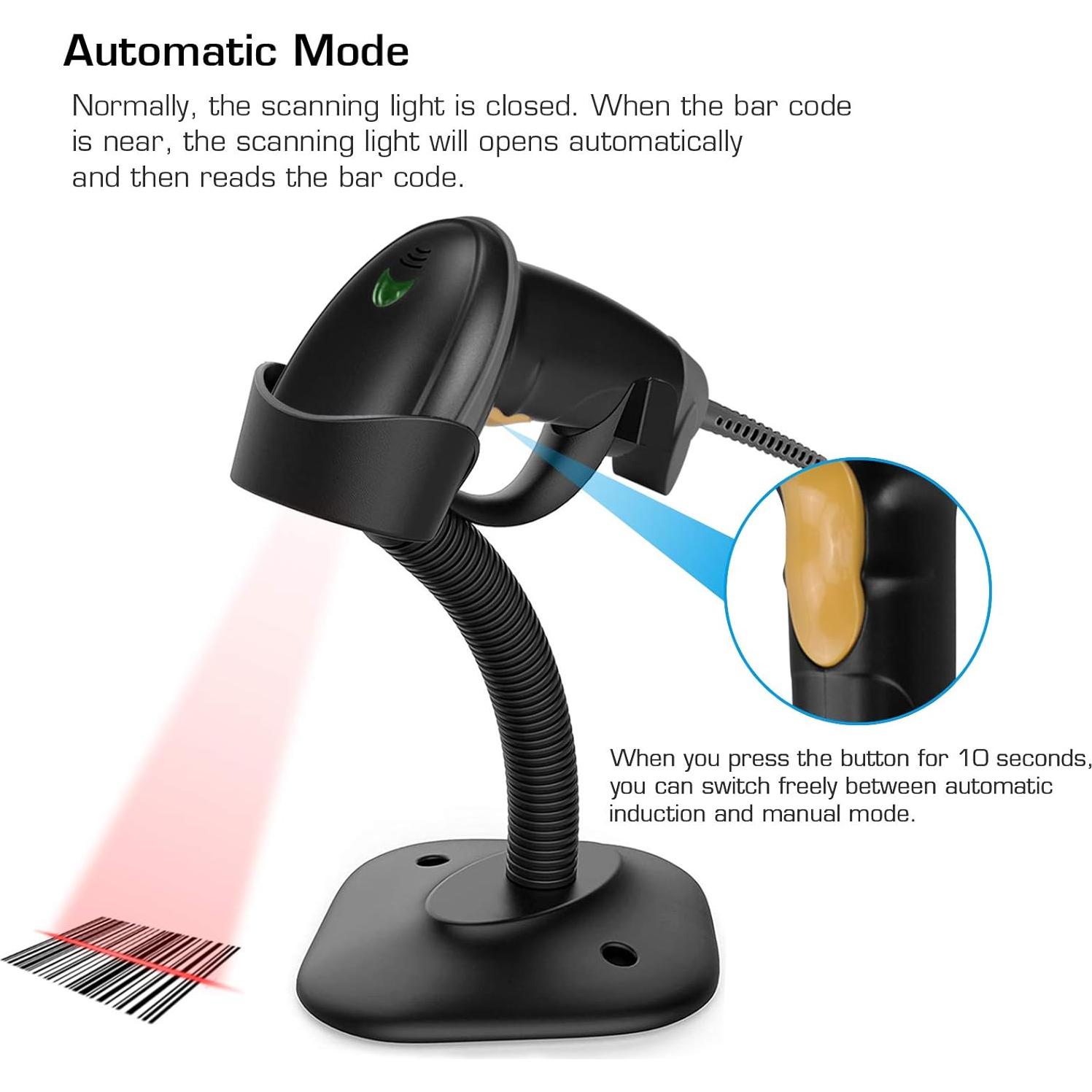 Escáner de Código de Barras Esup ES 3300 USB con Soporte Ajustable