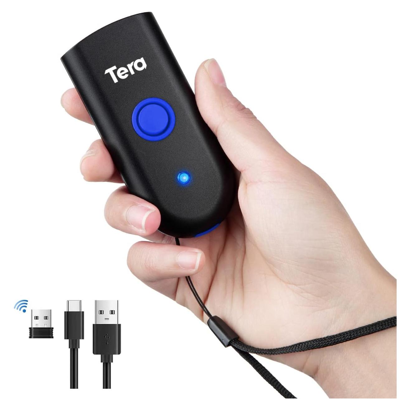 Escáner de Código de Barras Inalámbrico Tera 1100L 1D Mini