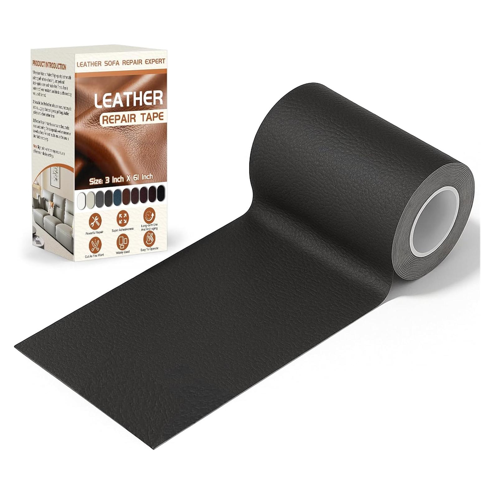 Cinta de Reparación de Cuero Vigorder 7.62x154.94cm Negro