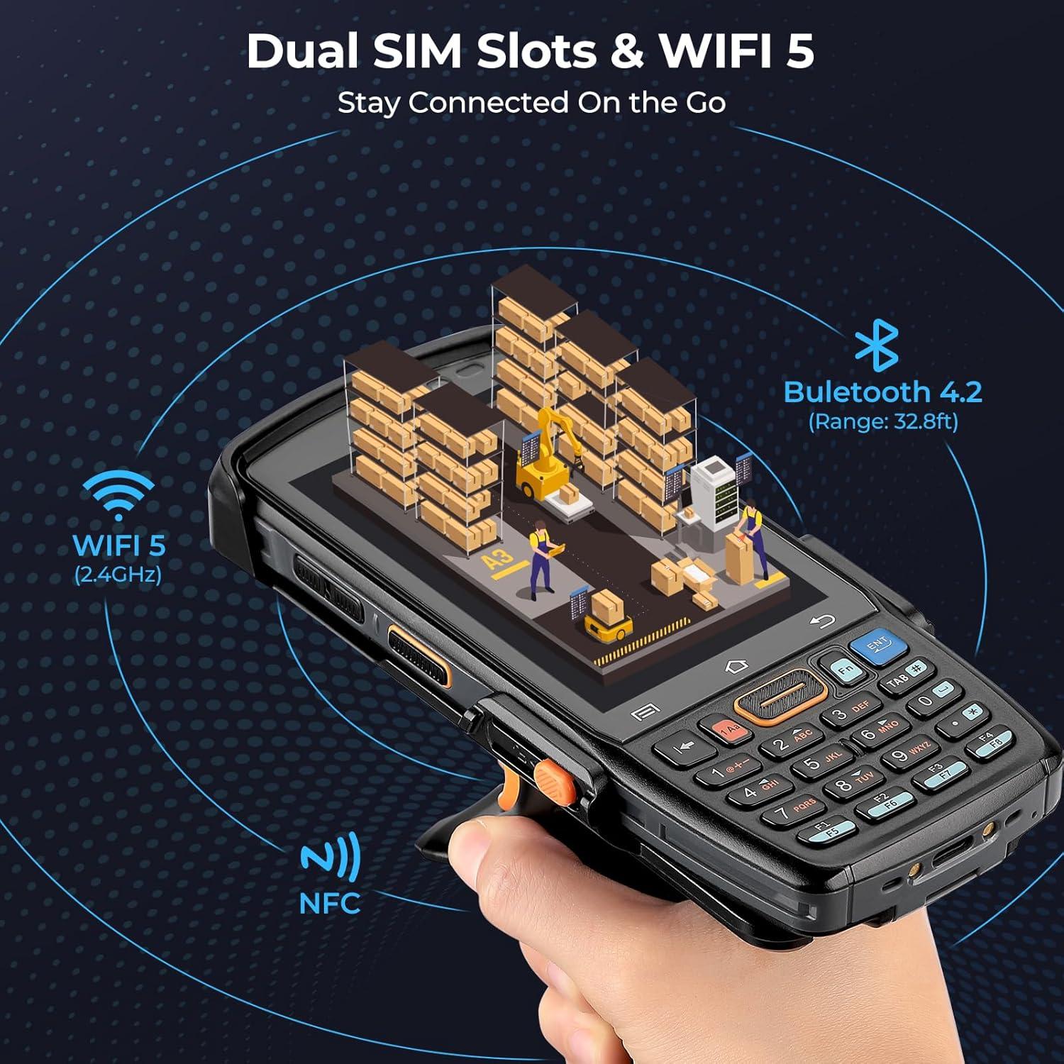 Escáner de Código de Barras MUNBYN 082Pro Android 12 IP67