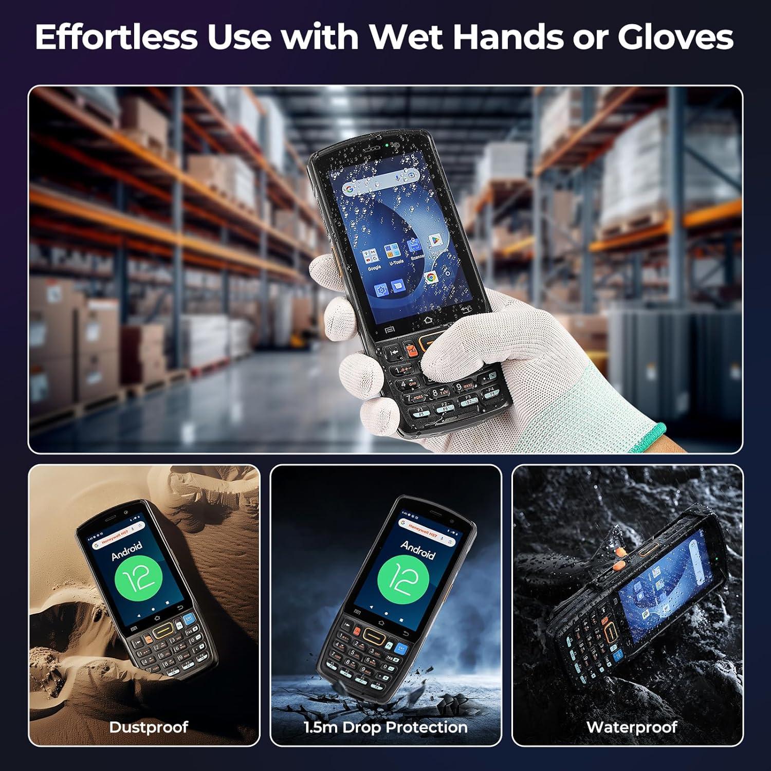 Escáner de Código de Barras MUNBYN 082Pro Android 12 IP67