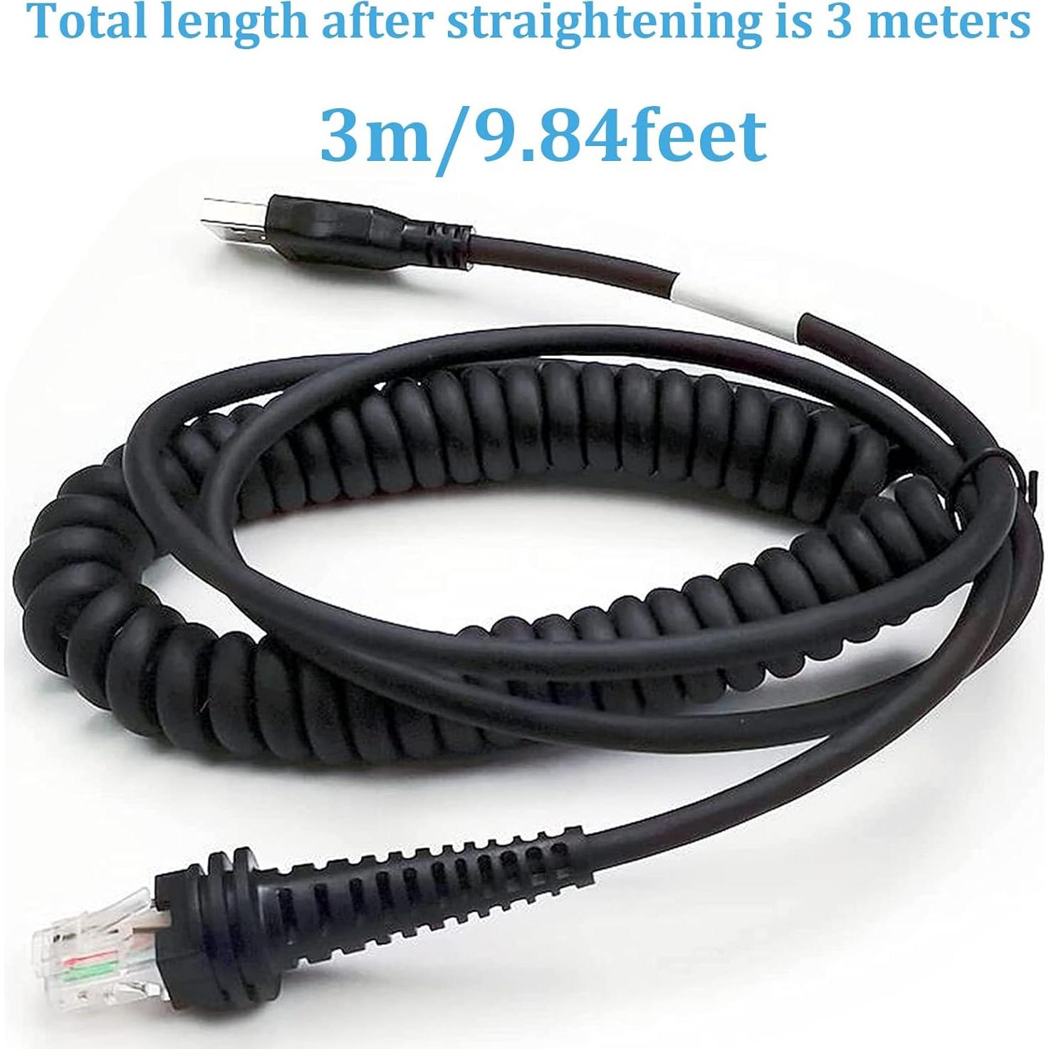 Cable USB SOTESIN 3m para Escáner de Código de Barras