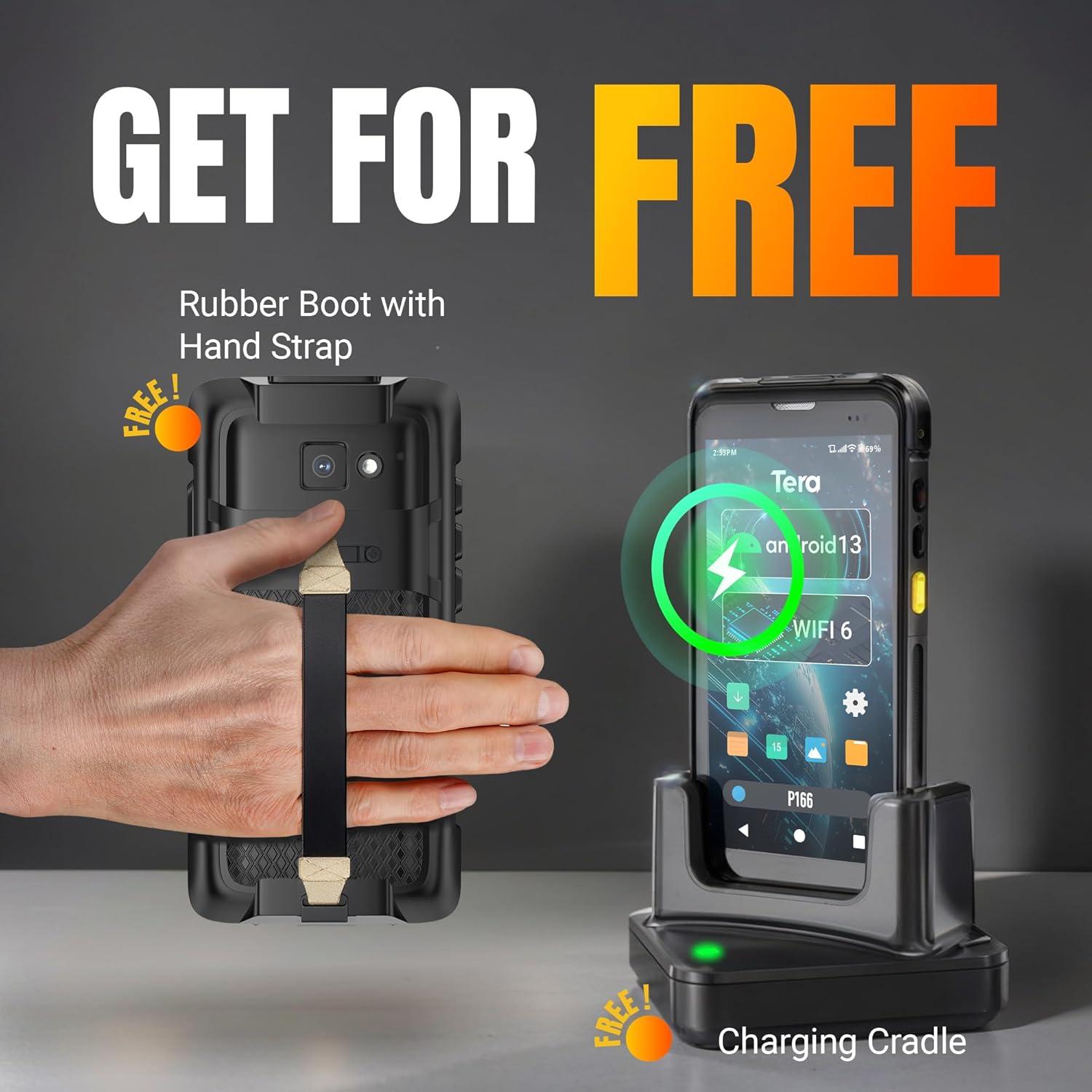 Escáner de Código de Barras Tera P166 Android 13 5.5" HD