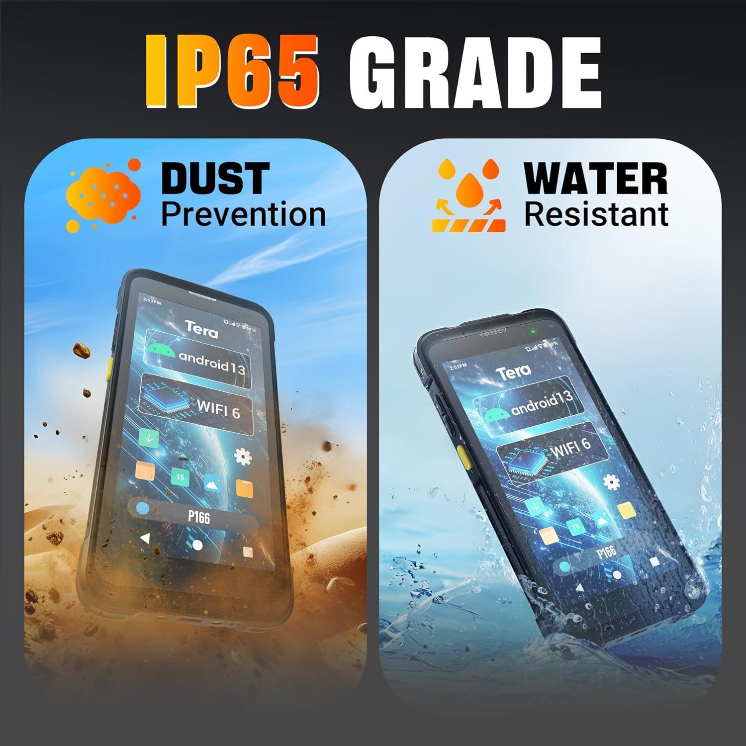 Escáner de Código de Barras Tera P166 Android 13 5.5" HD