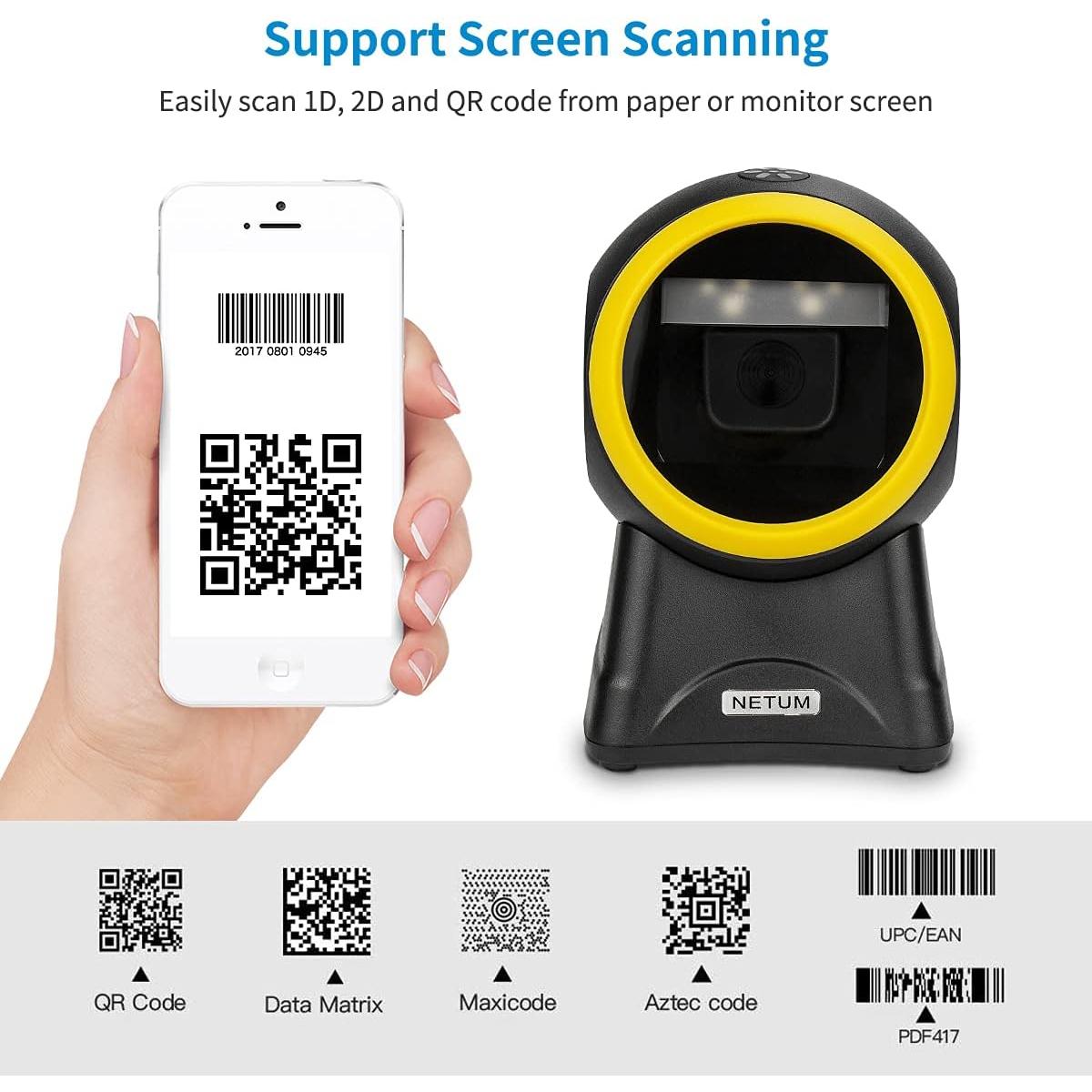 Escáner de Código de Barras NETUM NT-2055M 2D QR Automático