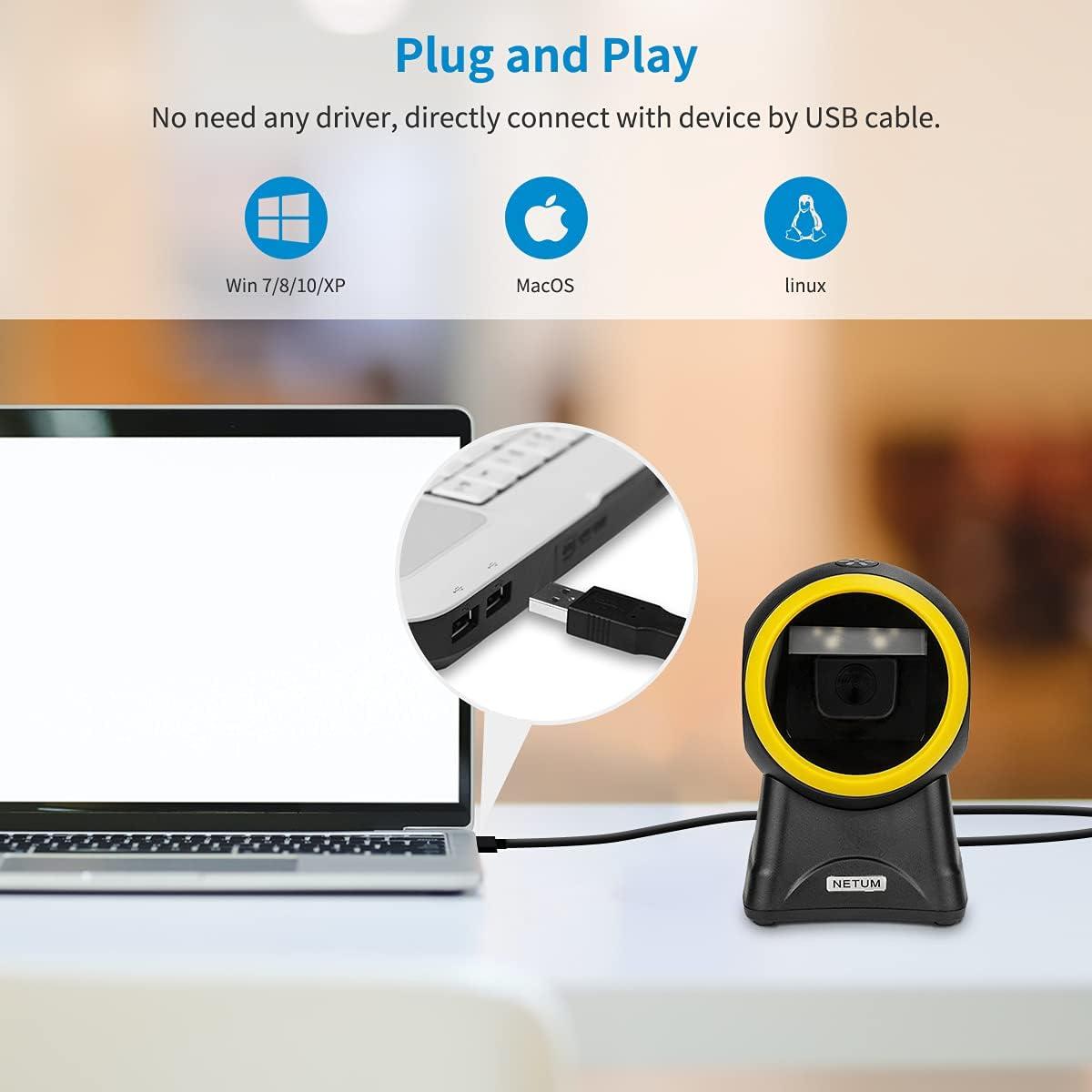 Escáner de Código de Barras NETUM NT-2055M 2D QR Automático